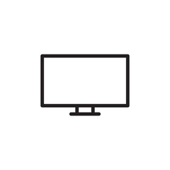 TV icon vector logo design template