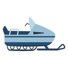 A set of vector graphic for christmas, winter season items icon vacation, holiday illustration. Snow jetski