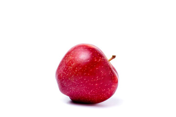 Red apple isolated on white background. Ripe fresh apples clipping path