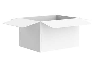 Open box. 3D illustration.