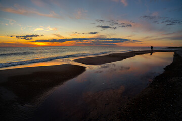 Fototapeta premium sunset over the sea
