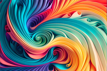 Seamless Abstract Colourful Design and Illustration