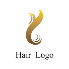 Fototapeta premium hair wave logo template