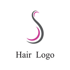 hair wave logo template