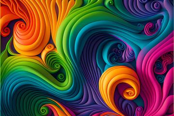 Seamless Abstract Colorful Design and Illustration