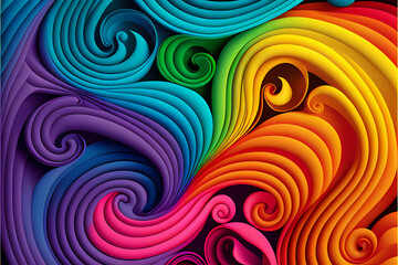 Seamless Abstract Colorful Design and Illustration