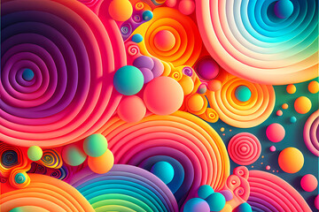 Seamless Abstract Colorful Design and Illustration