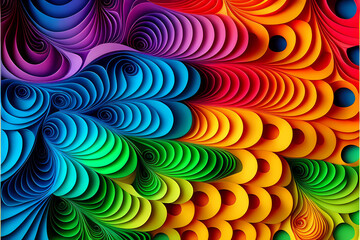 Seamless Abstract Colorful Design and Illustration