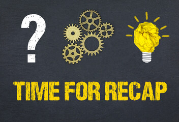 Obraz premium Time for recap 