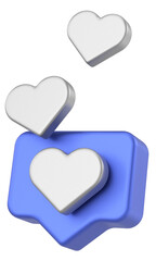 3D like icon. 3D illustration.