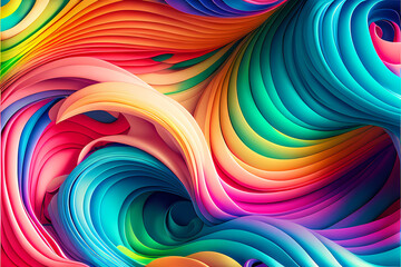 Seamless Abstract Colourful Design and Illustration