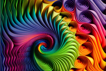Seamless Abstract Colourful Design and Illustration