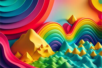 Seamless Abstract Colorful Design and Illustration