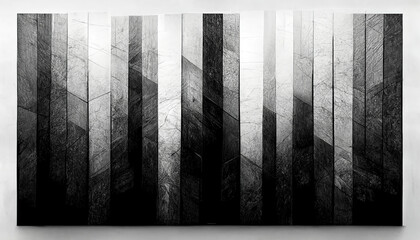 Black and white geometric background. AI generated.