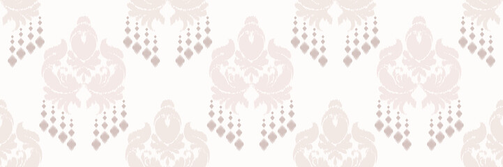 Ikat Damask Scandinavian embroidery, ikat seamless pattern tribal color, Motif Vector Digital textile Asian Design ancient art for Prints Fabric saree Mughal Swaths texture Kurti Kurtis Kurtas