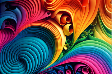 Seamless Abstract Colorful Design and Illustration