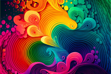 Seamless Abstract Colorful Design and Illustration