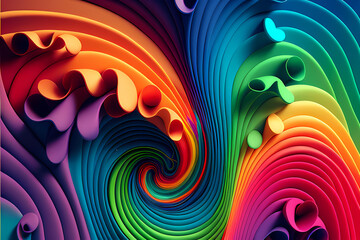 Seamless Abstract Colourful Design and Illustration