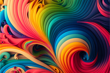 Seamless Abstract Colourful Design and Illustration
