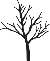 simplicity dead tree freehand drawing.