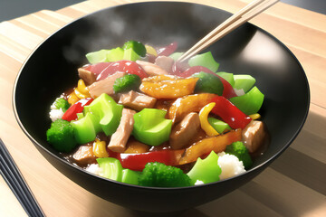Anime Style Stir Fry
