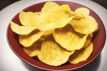 Plate of Potato Chips
