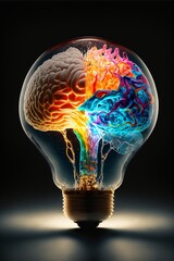 A brain inside the light bulb