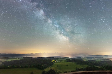 Milky Way above Emmental, Switzerland