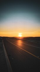 Jordan highway sunset