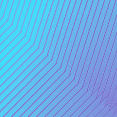 Abstract blue background of violet lines. Template design. 3d rendering digital illustration