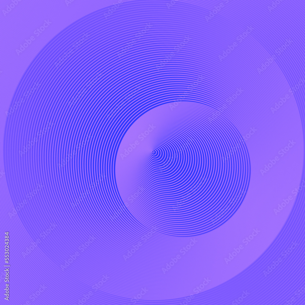 Aufkleber Abstract neon colored Line Art pattern in the shape of a circle. Geometric background. 3d rendering digital illustration