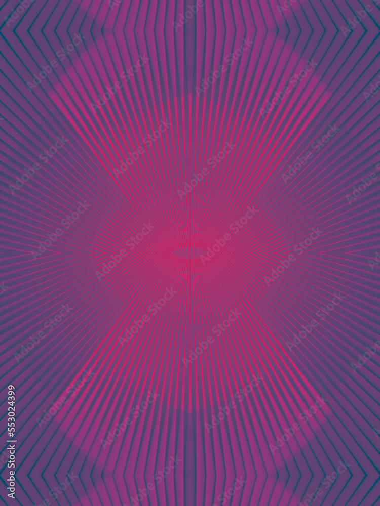 Leinwandbilder abstract design element with radial lines. geometric background. 3d rendering digital illustration