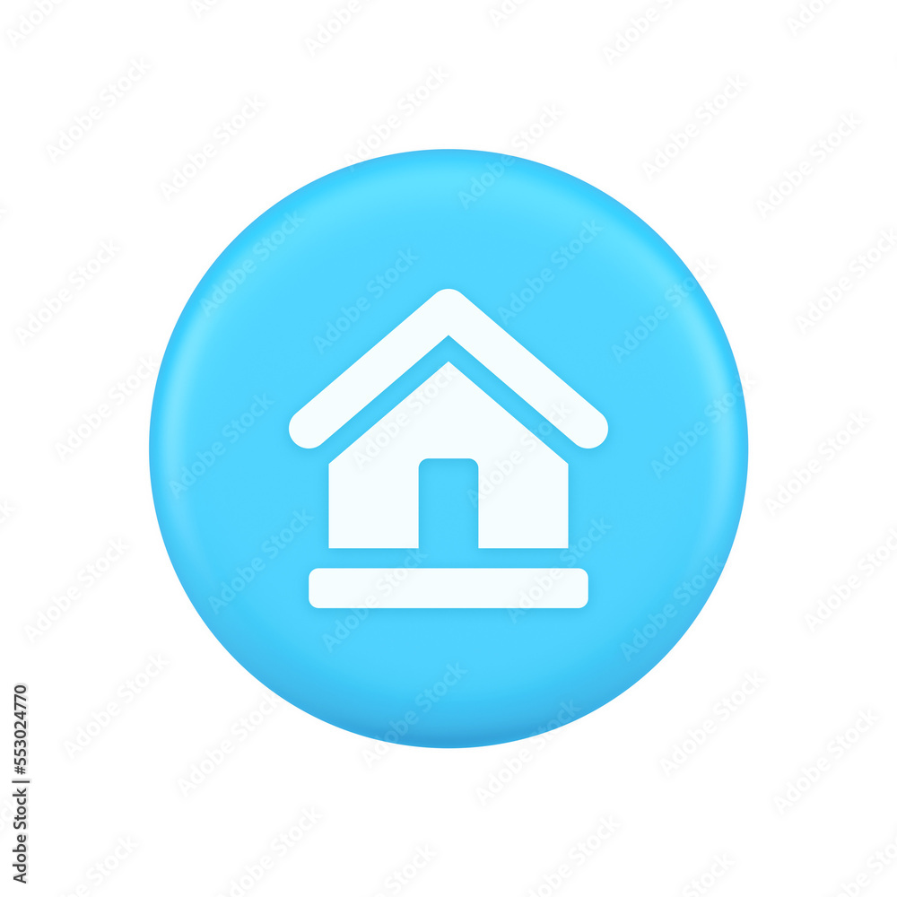 Poster homepage main page cyberspace address button web interface menu emblem 3d realistic icon