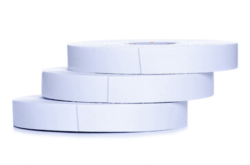 Double-sided tape sticky on white background isolation