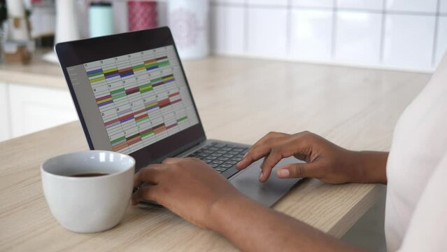 Checklist and To do list Concept. Busy person makes a to-do list of his day. The concept of planning the day and rational use of time.