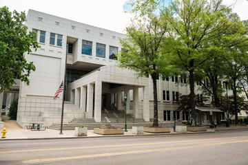 Hamilton County Courts Building located in the downtown district of Chattanooga, Tennessee - obrazy, fototapety, plakaty
