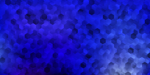 Light blue vector template in a hexagonal style.