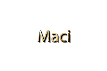 MACI NAME 3D