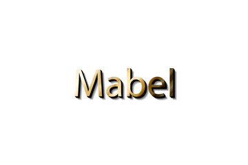 MABEL NAME 3D