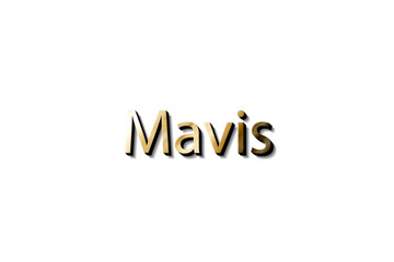 MAVIS NAME 3D