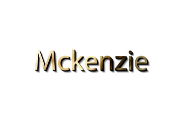MCKENZIE NAME 3D