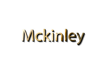 MCKINLEY NAME 3D