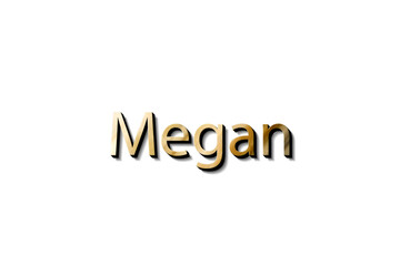 MEGAN NAME 3D 