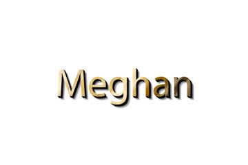 MEGHAN NAME 3D 