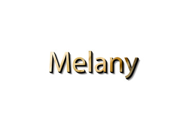 MELANY NAME MOCKUP