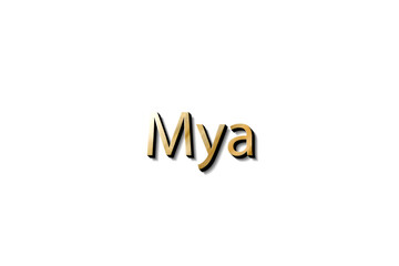 MYA NAME 3D