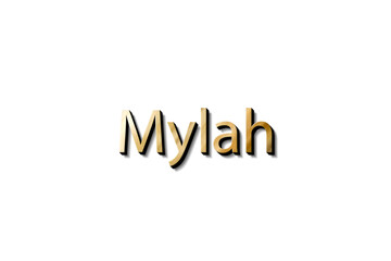 MYLAH NAME 3D