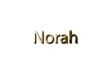 NORAH NAME 3D 