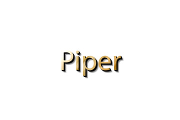 PIPER NAME 3D