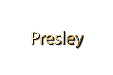 PRESLEY NAME 3D